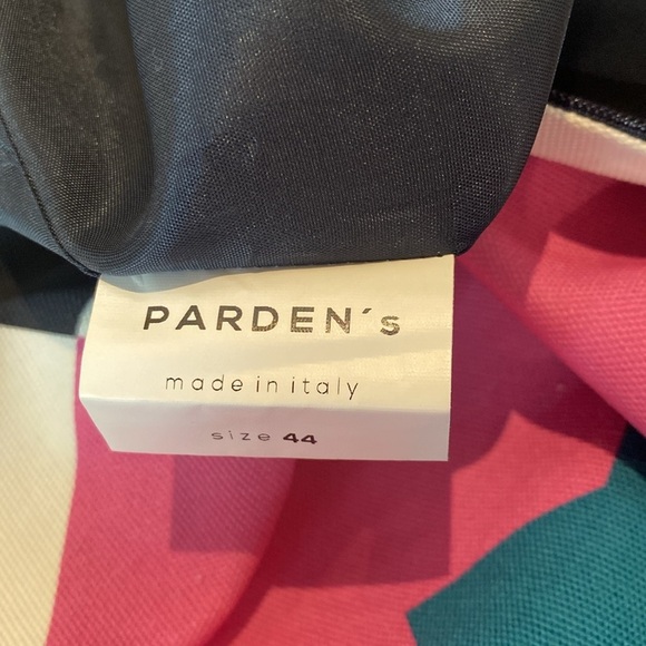 Parden’s Italian Made Cotton Multi Color Lined Pencil Skirt EU 44 (6-8) *read - Picture 6 of 10